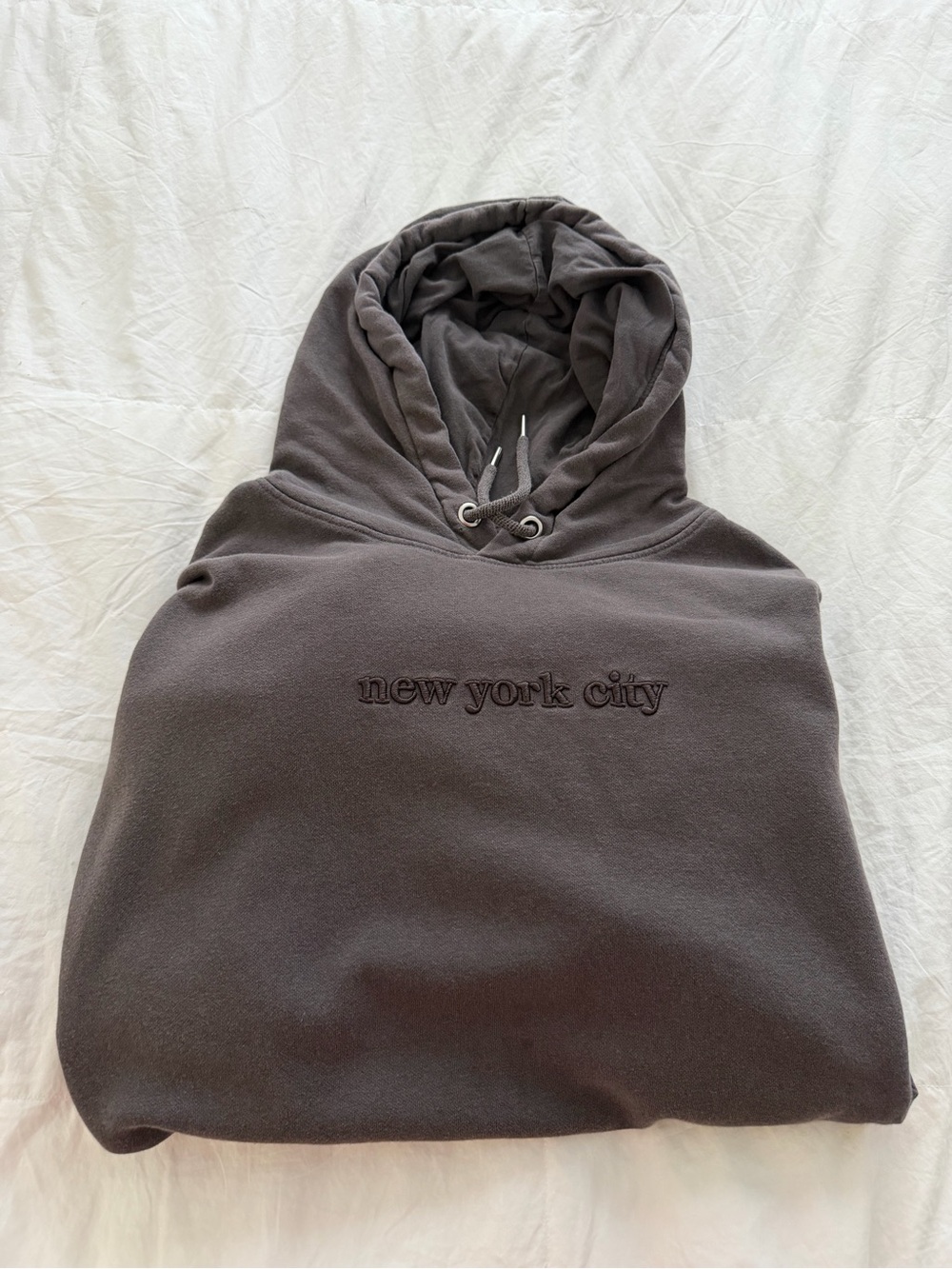 H&M Dark Charcoal Fleece Hoodie “New York City”